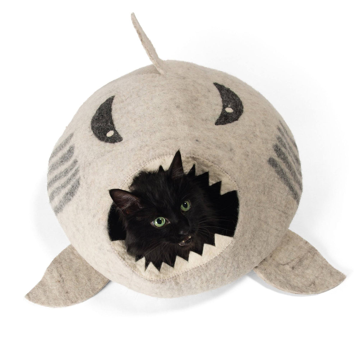Grey Wool Cat Cave Bed M47262