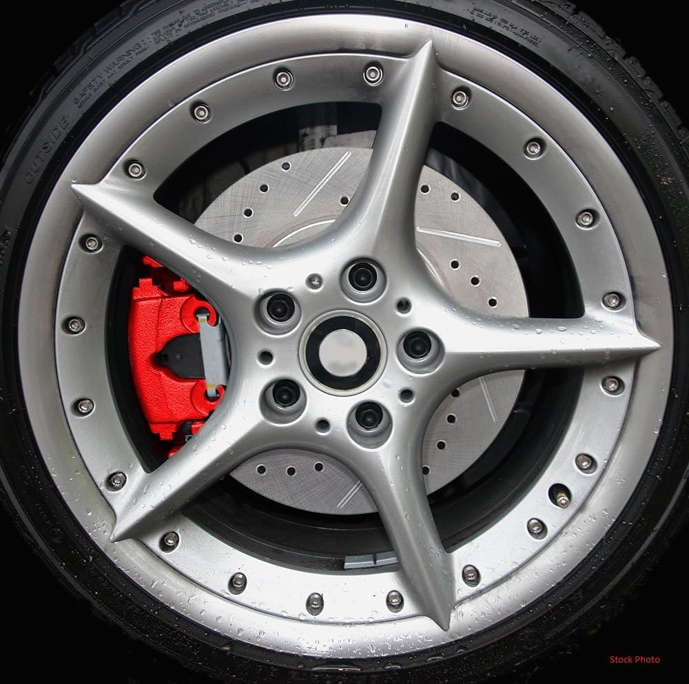 Red Powder Coated Caliper Assembly Set Kit U96415