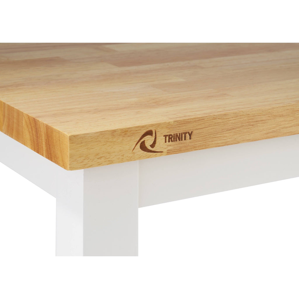 White Wood Kitchen Cart Y7884