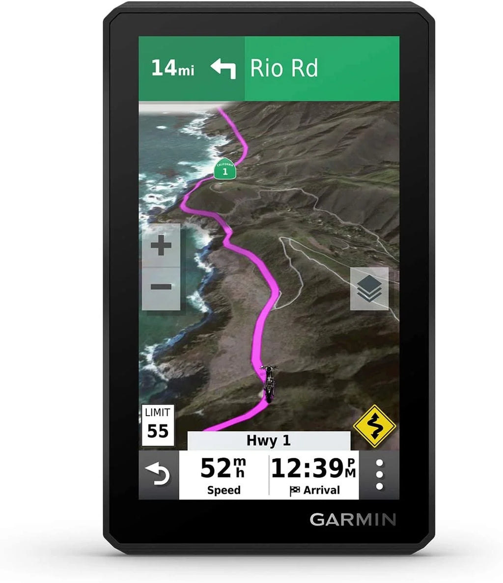 5.5-inch Rain-Resistant Motorcycle GPS Navigation Device Y398