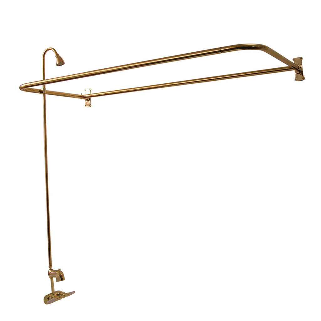 Polished Brass Rectangular Shower Unit R4657