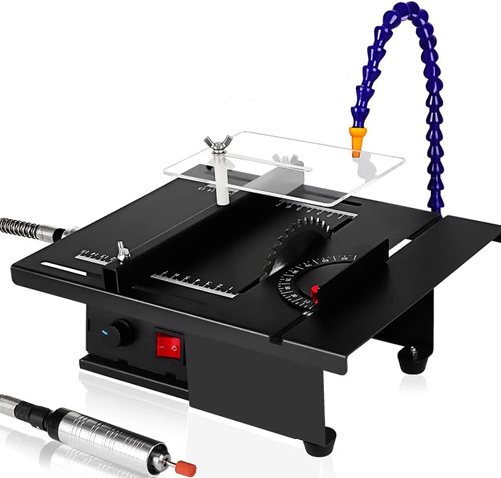 Mini Table Saw Bench Lathe Polisher 0-15000r/min 110V 1.8kw P98249