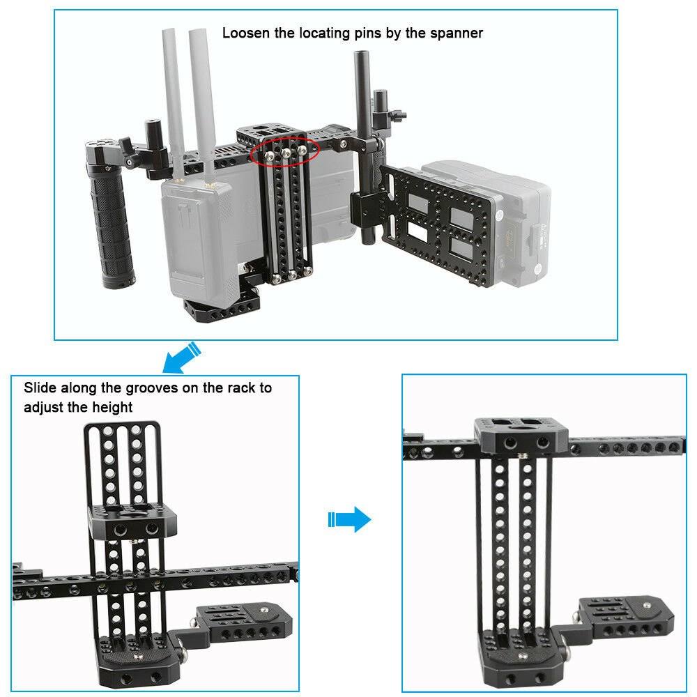 5x22 7x22 DSLR Camera LCD Monitor Cage Kit V6927