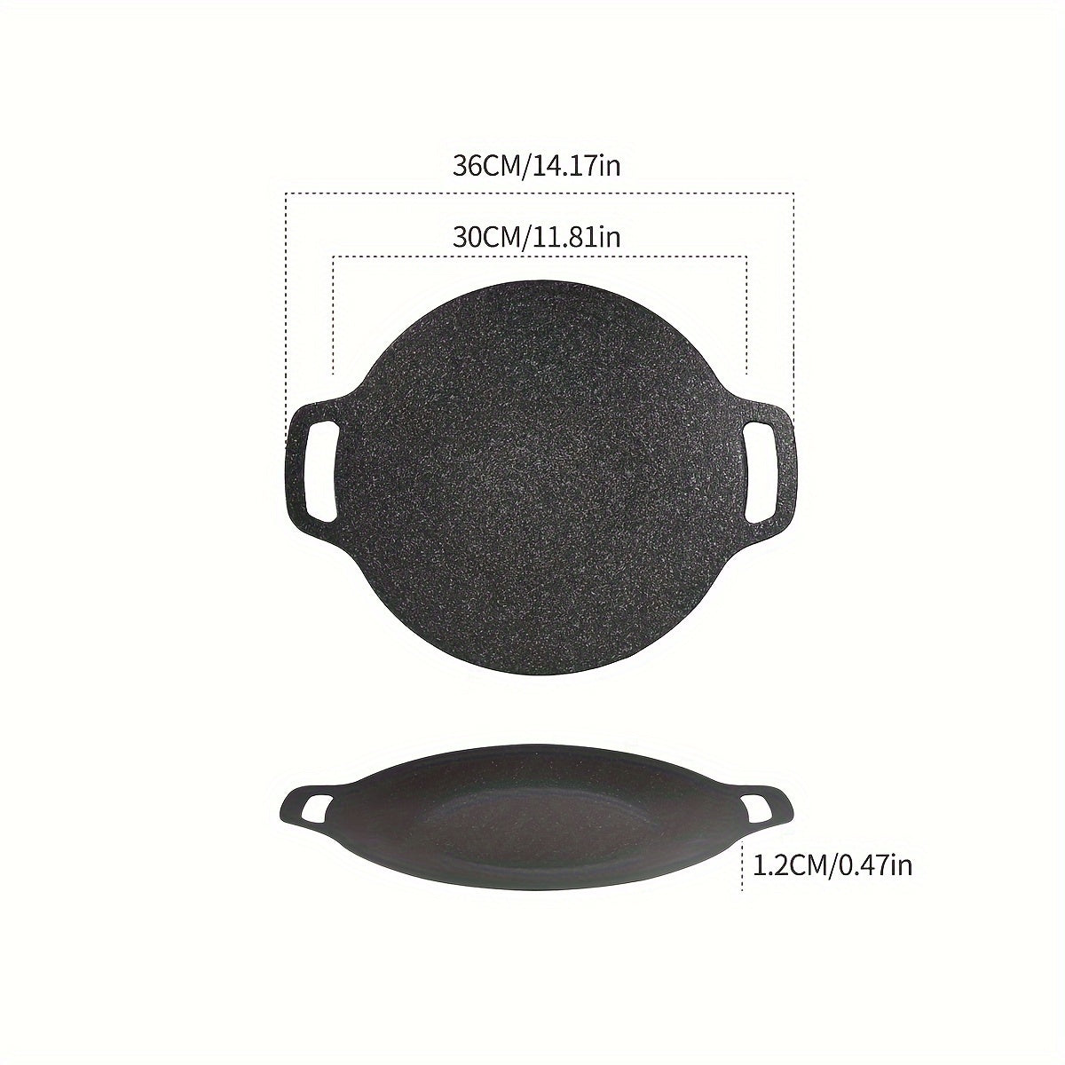 Non-stick Coating Round BBQ Grill Pan U4904