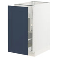 White Axstad Matte Blue Base Cabinet with Door R7667
