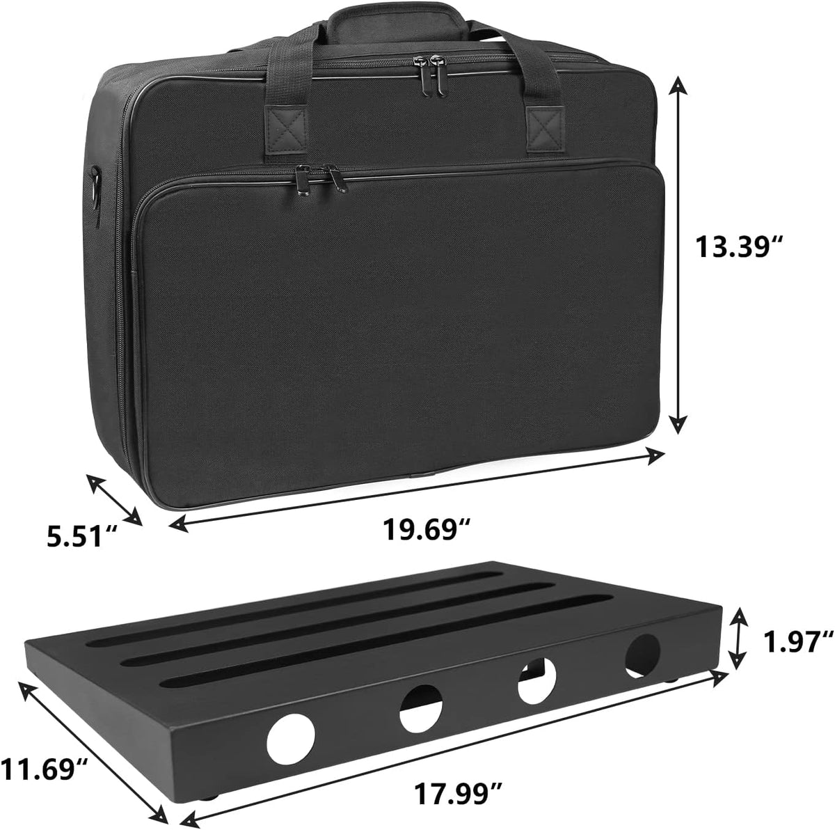 Pedal Board Case 18 x 11.7 Inches With Carrying Bag T57299