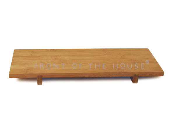 Rectangle Footed Bamboo Tray Y726