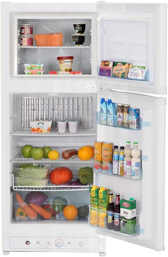 Propane Refrigerator with Freezer, 6.1 Cu.ft, White N996159
