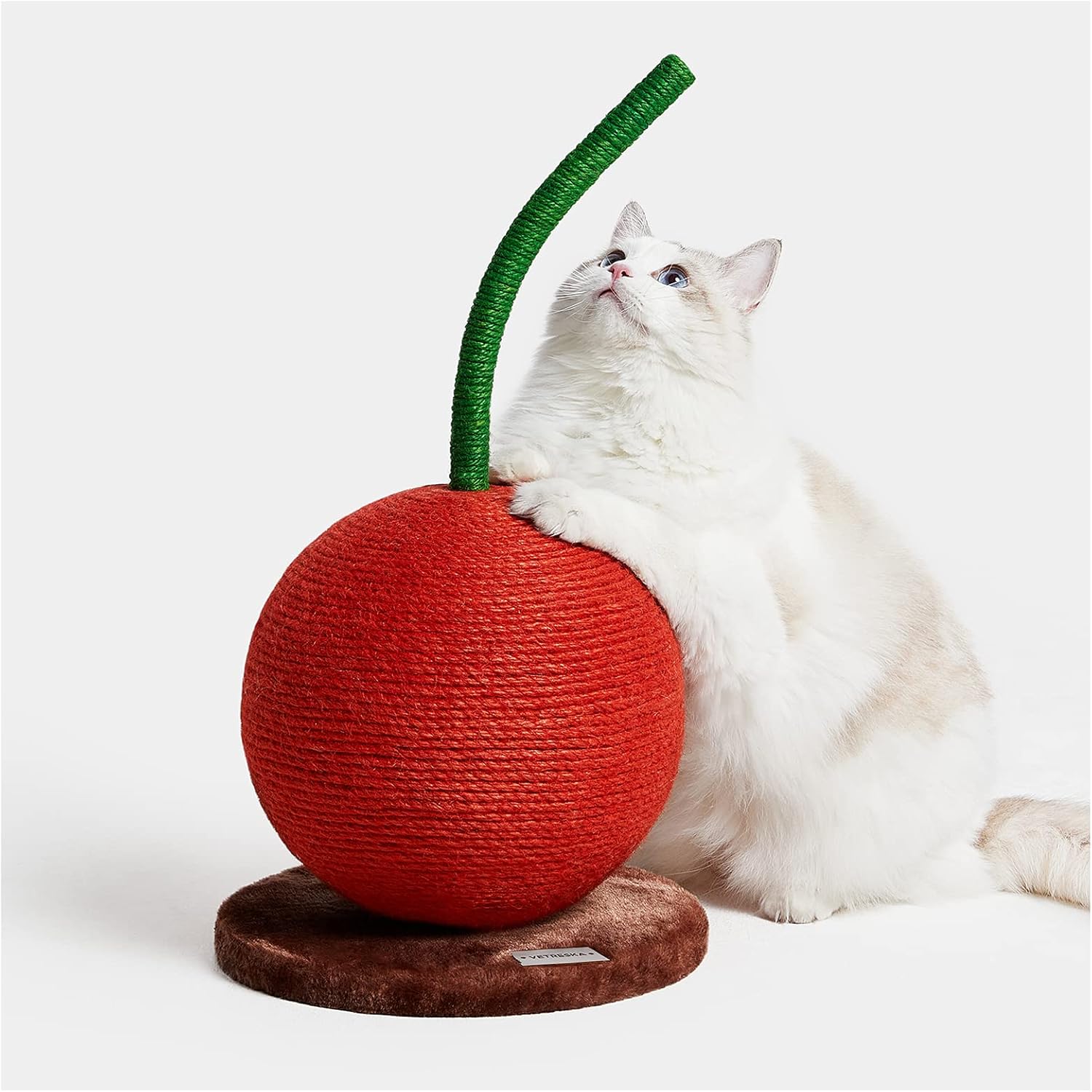 Large Cherry Cat Scratching Post with Hammock and Sisal Rope I47894