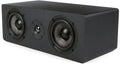 Center Channel Speaker, 2-Way, Black, Pack of 2 T138568