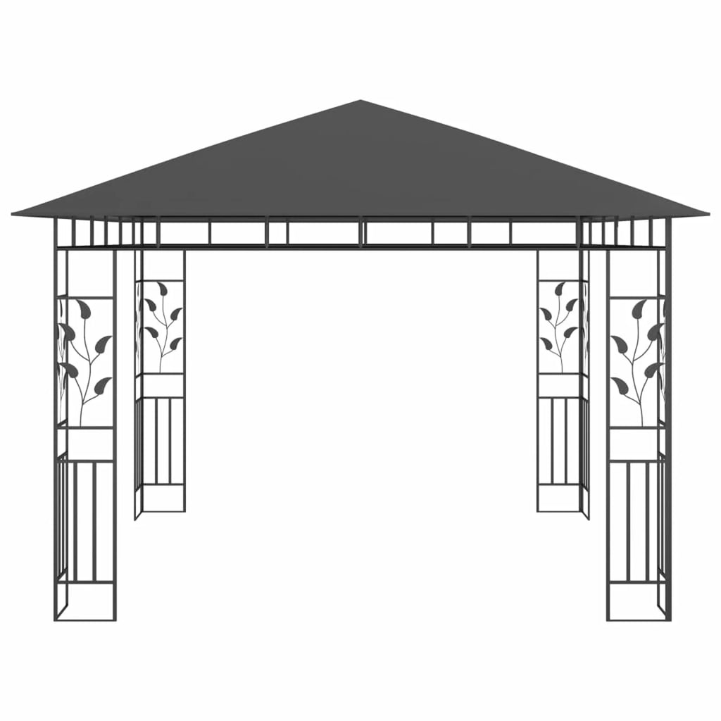 Gazebo with Mosquito Net Anthracite L850000