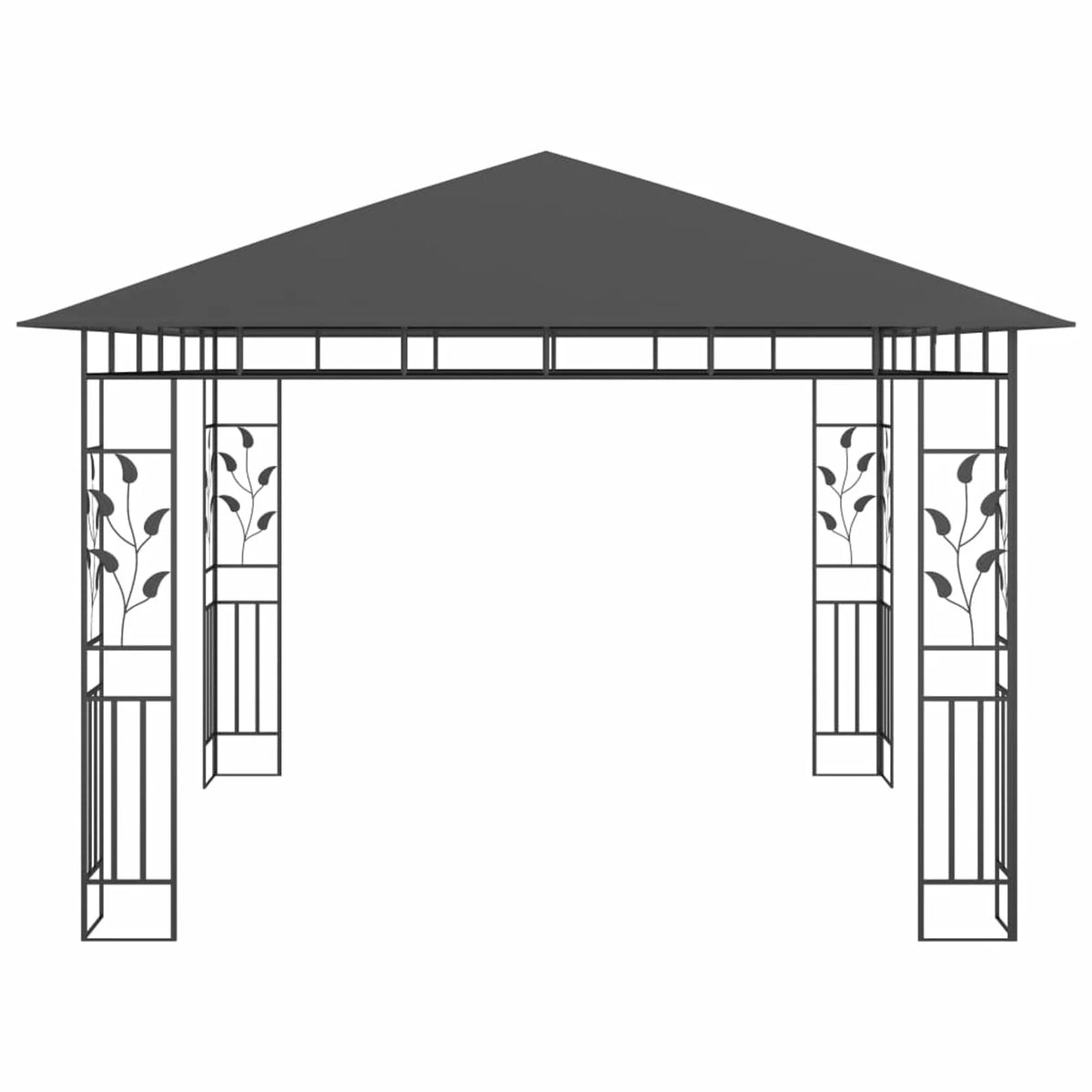 Gazebo with Mosquito Net Anthracite L850000