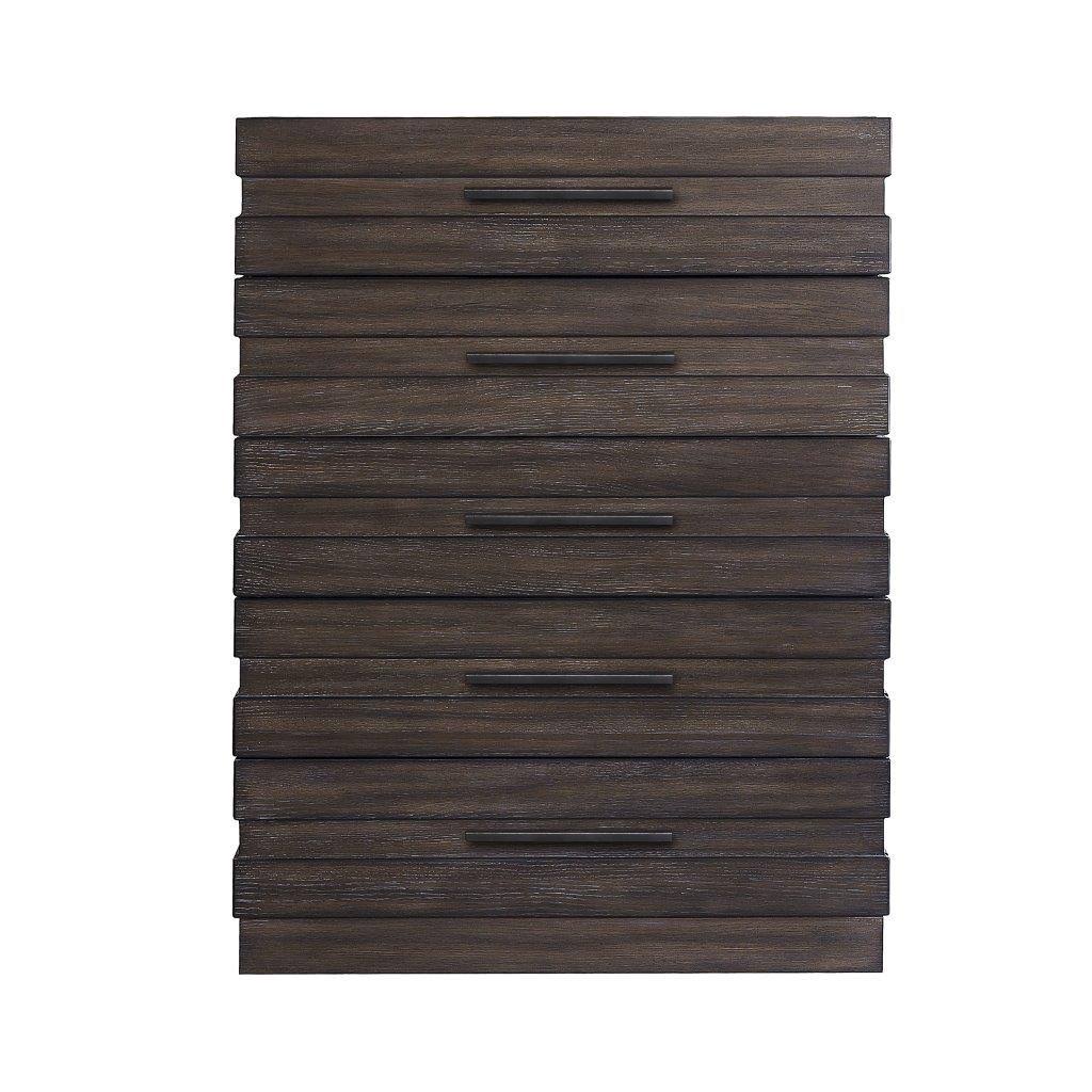 Brown 5 Drawer Chest O9231