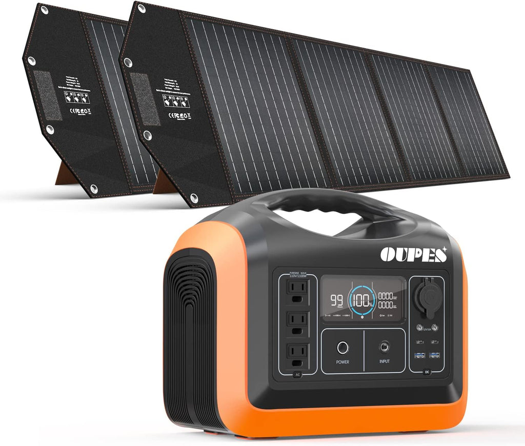 Portable Power Station 1100W, 992Wh LiFePO4 Solar Generator P66077