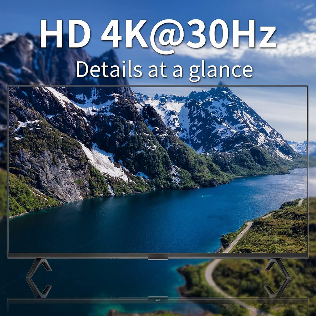 HDMI Extender Splitter 1x2 4K 30Hz Over Ethernet Cable 70m Y47952