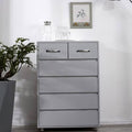 Gray Six Drawers Side Table G9463