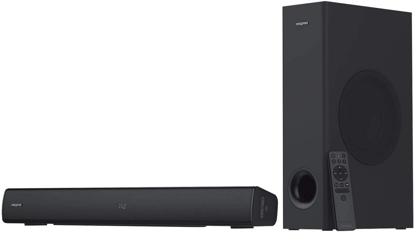 2.1 Soundbar with Subwoofer, Bluetooth 5.0, TV ARC, Optical, USB Audio, Wall Mountable P44364