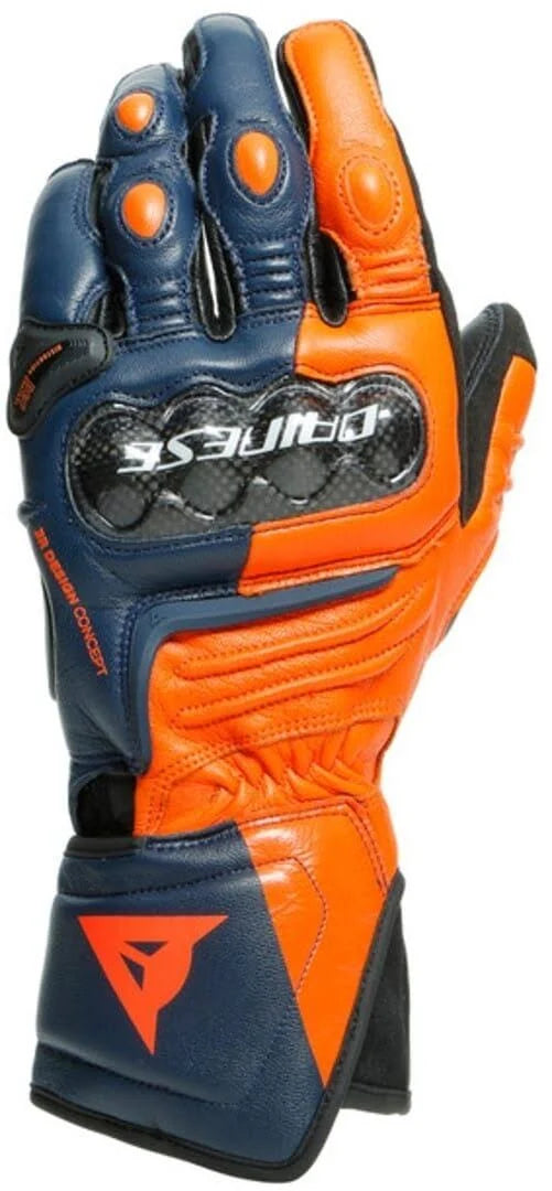 Black Iris Orange Long Gloves C655