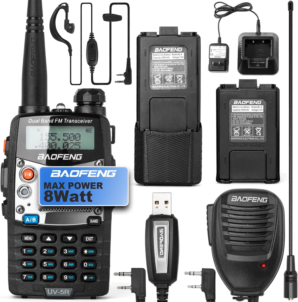 UV-5R Pro Dual-Band Handheld Ham Radio 2 Pack L14697