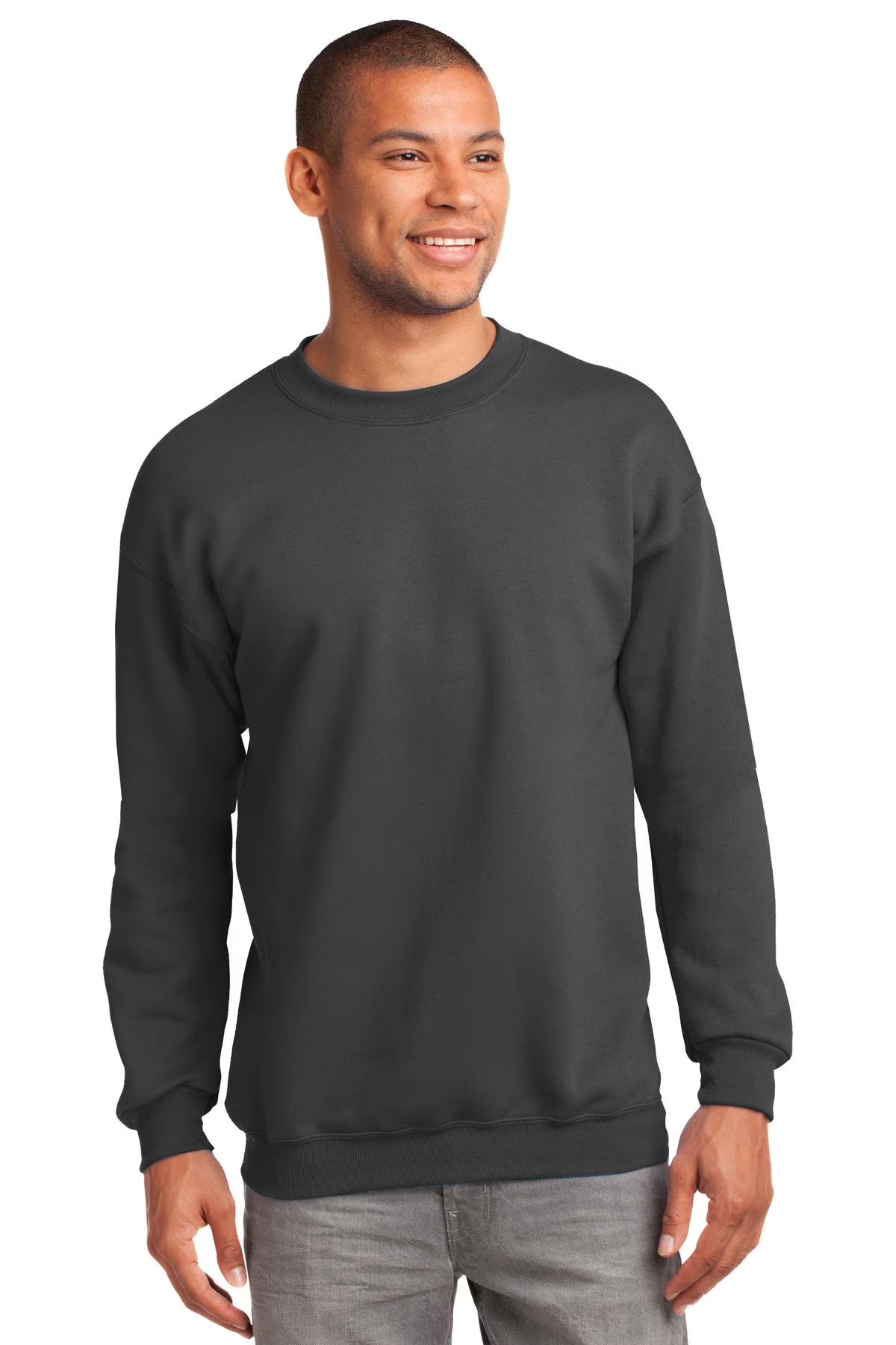 Charcoal Fleece Crewneck Sweatshirt Z507