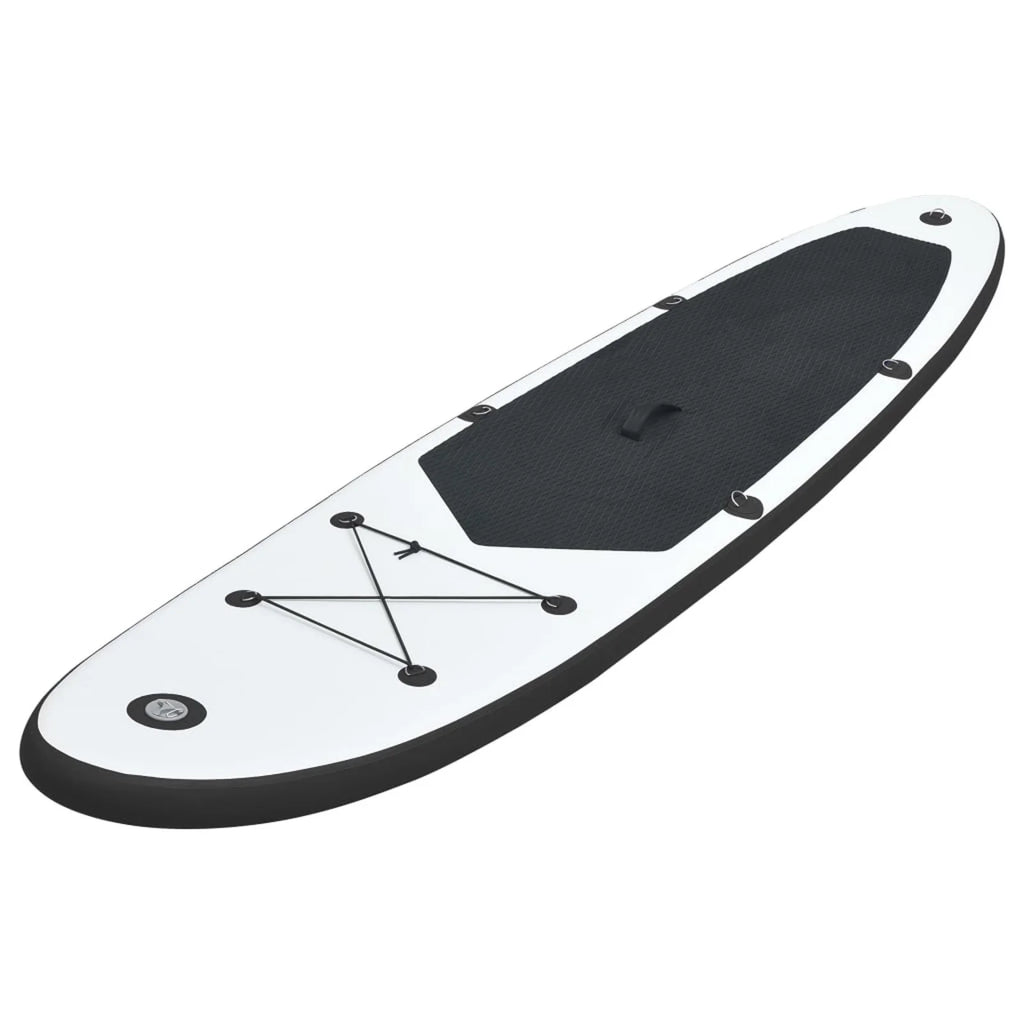Inflatable Paddleboard Set Black and White O86929