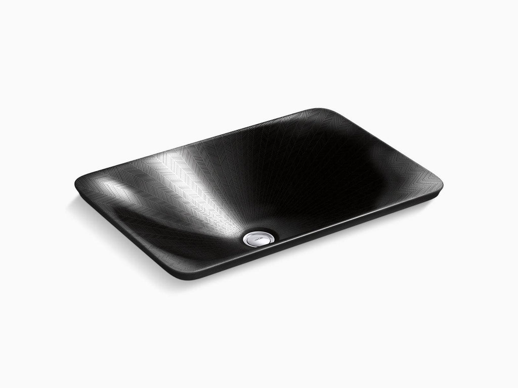 Black Rectangle Bathroom Sink C657