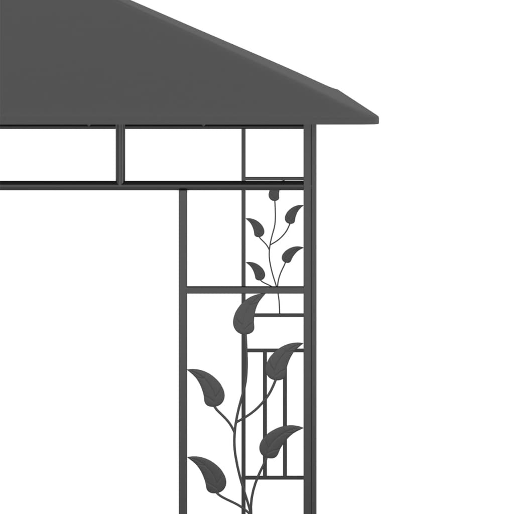 Gazebo with Mosquito Net Anthracite L850000