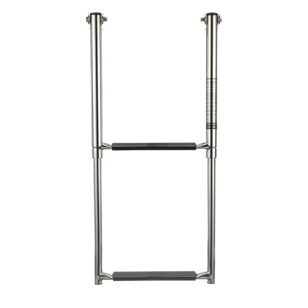 2 Step Folding Ladder Stainless Steel L6638