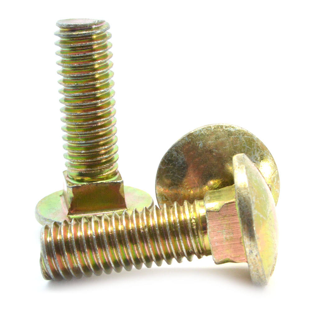 Grade 8 Carriage Bolt Alloy Steel Yellow Zinc Plated Pk 75 H479860
