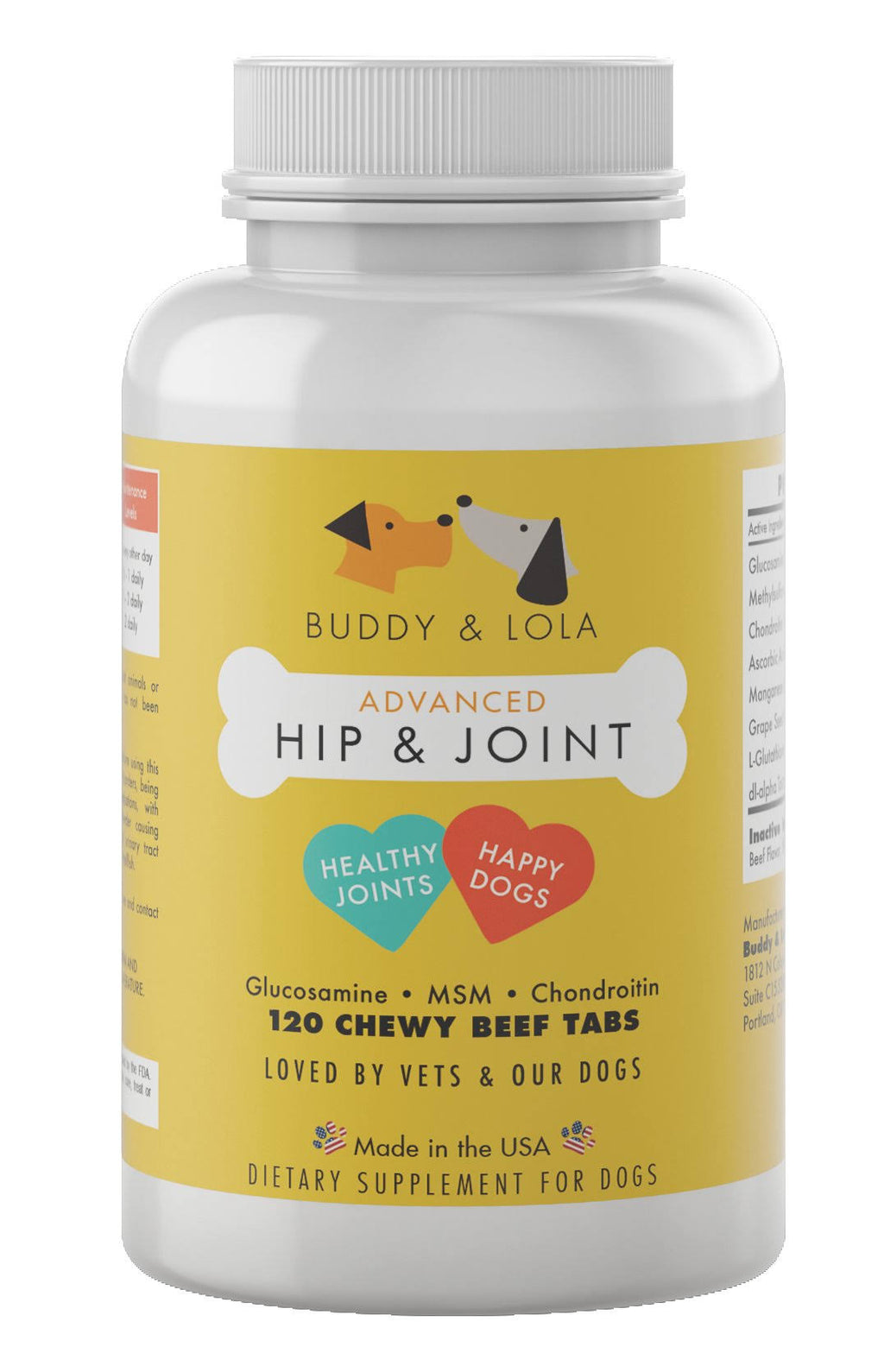 120 Chewable Glucosamine Joint Supplements for Dogs Q74708