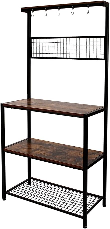 Kitchen Cart with Bottle Holder E305