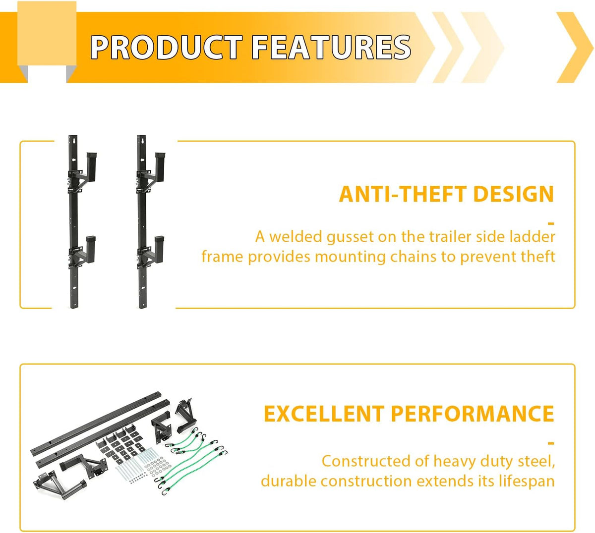 Adjustable Trailer Ladder Rack V242