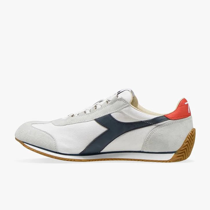 White Canvas Diadora Shoes D743258