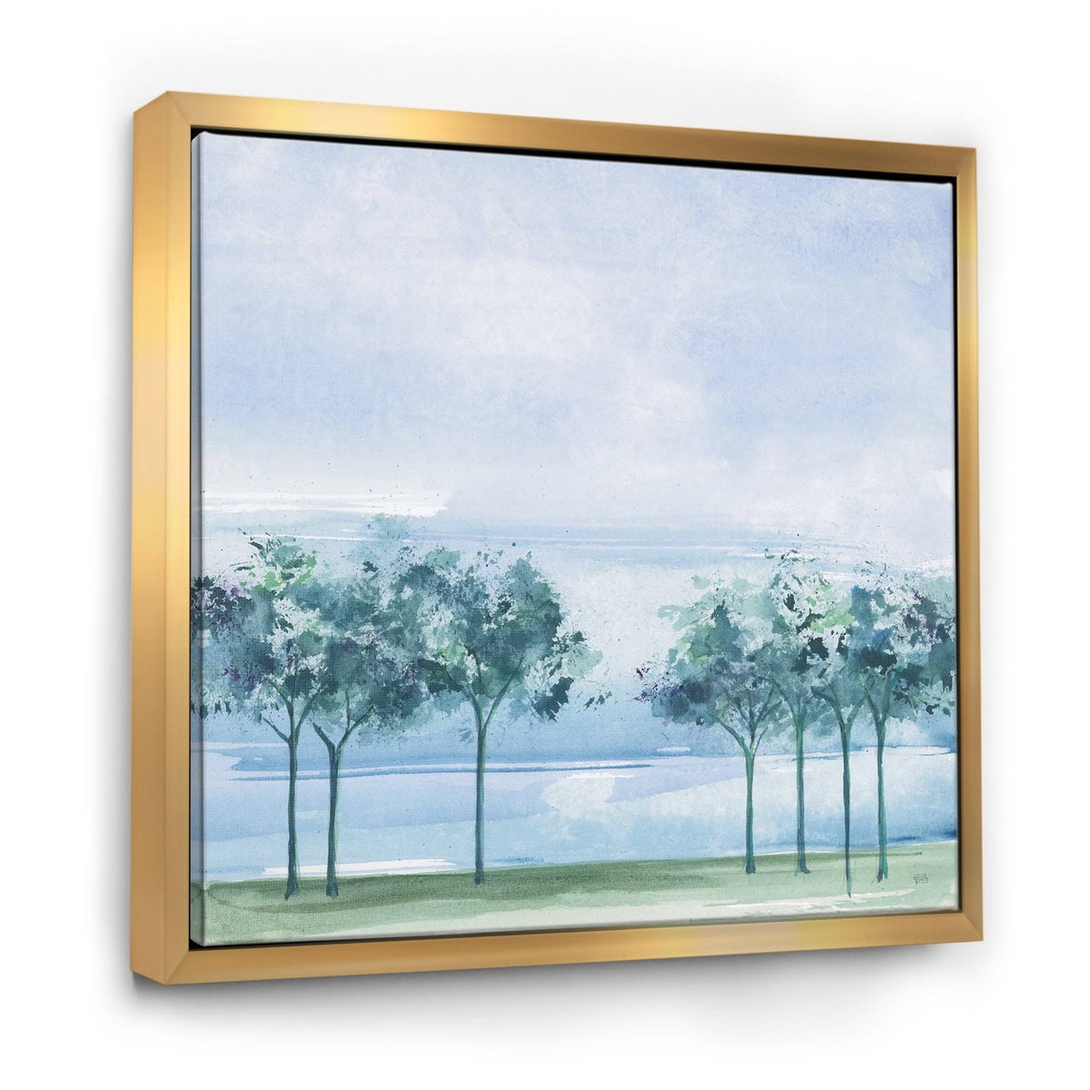 Framed Canvas Blue 30 in. Wide x 30 in. High X481