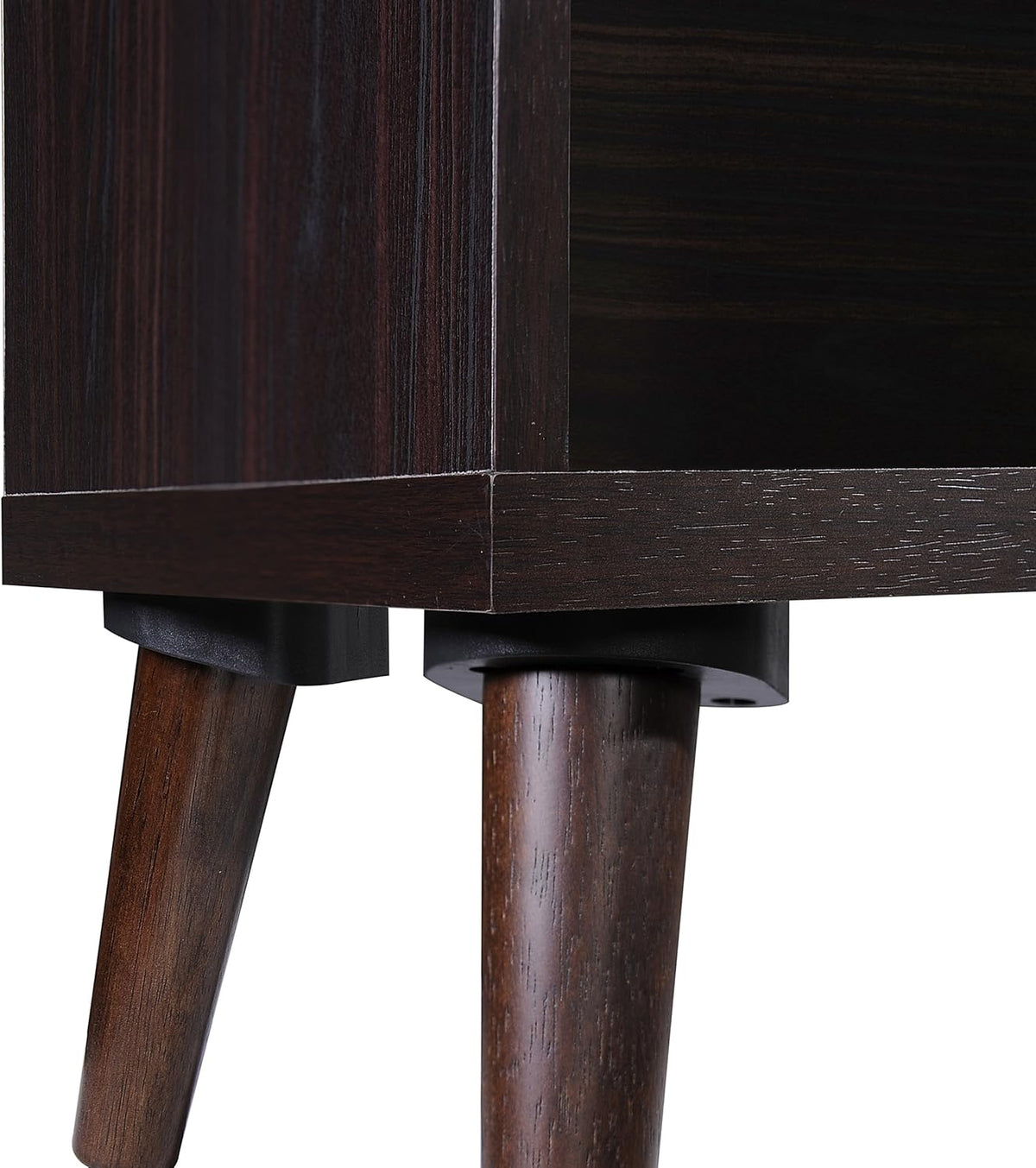 Mid-Century Faux Wood Bookcase E1825