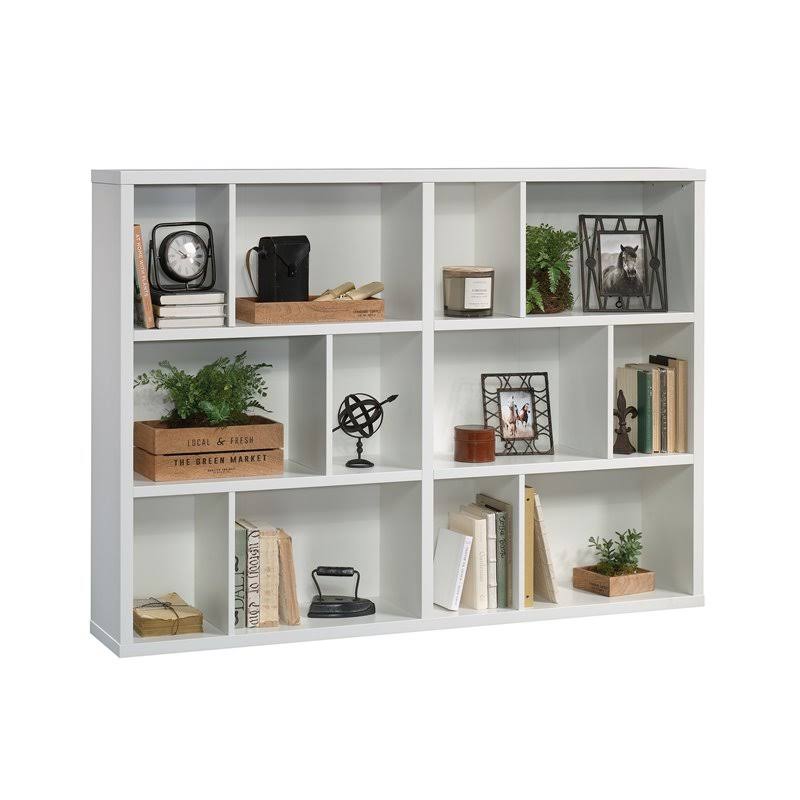 Glacier White Engineered Wood Horizontal Bookcase M74306
