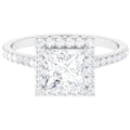 14K White Gold Moissanite Engagement Ring US 9.00 N93743