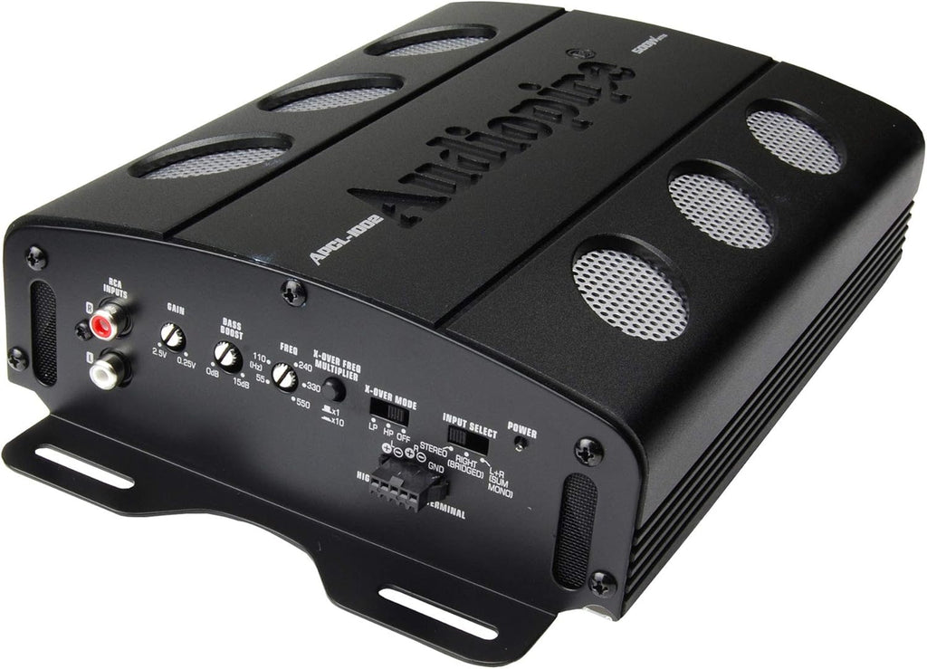 Dual 12 Inch Car Audio Subwoofer Speakers and Sealed Enclosure, 2 Channel 500 Watt Amplifier, and Wire Installation Kit W525
