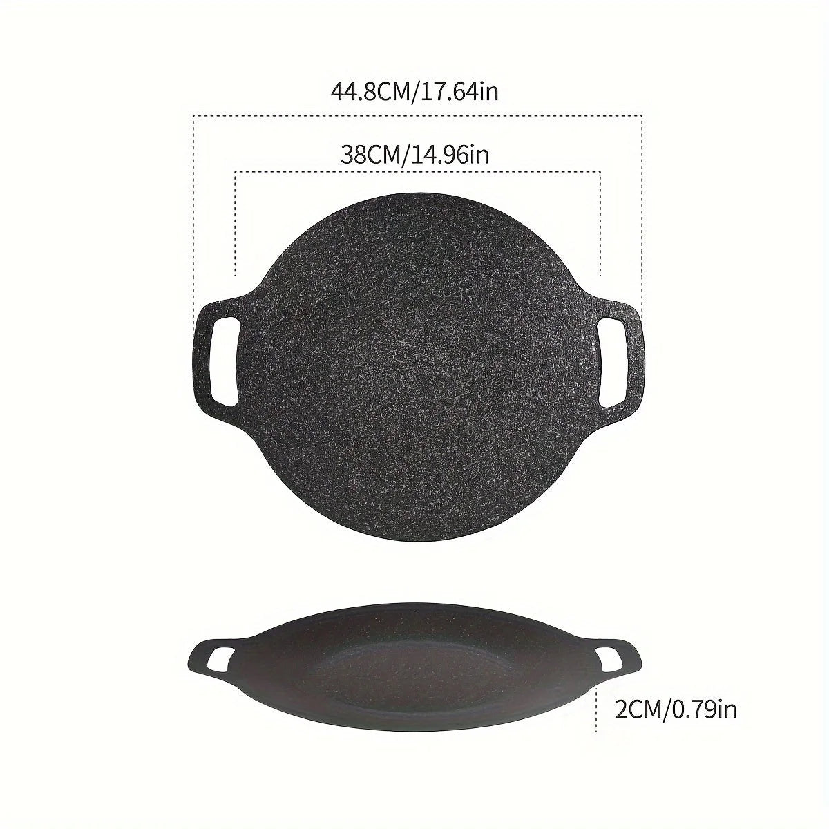 Non-stick Coating Round BBQ Grill Pan U4904