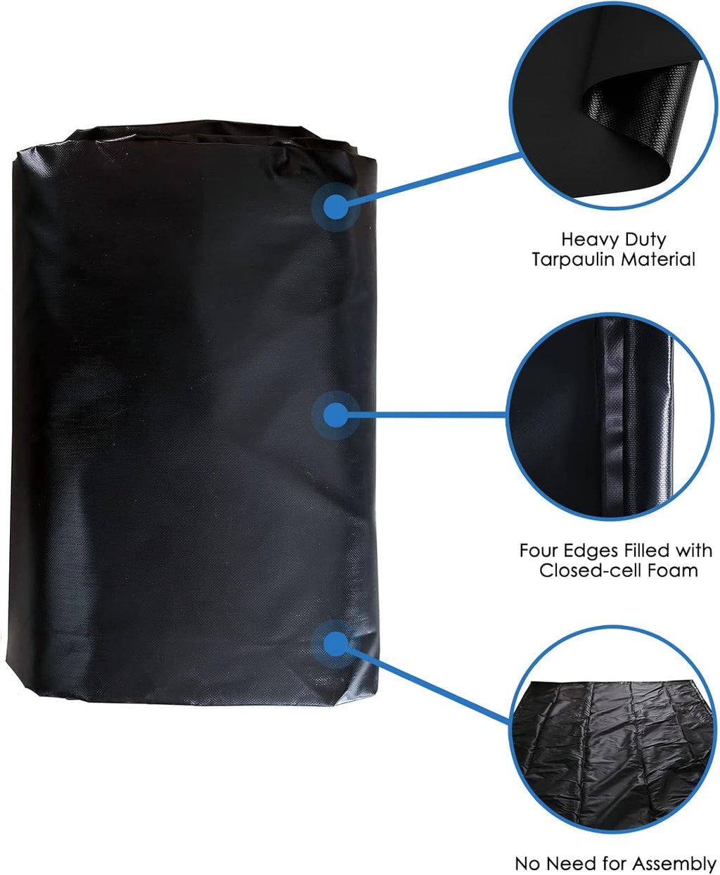 Black Garage Containment Mats 7'9'' X 16' J1864