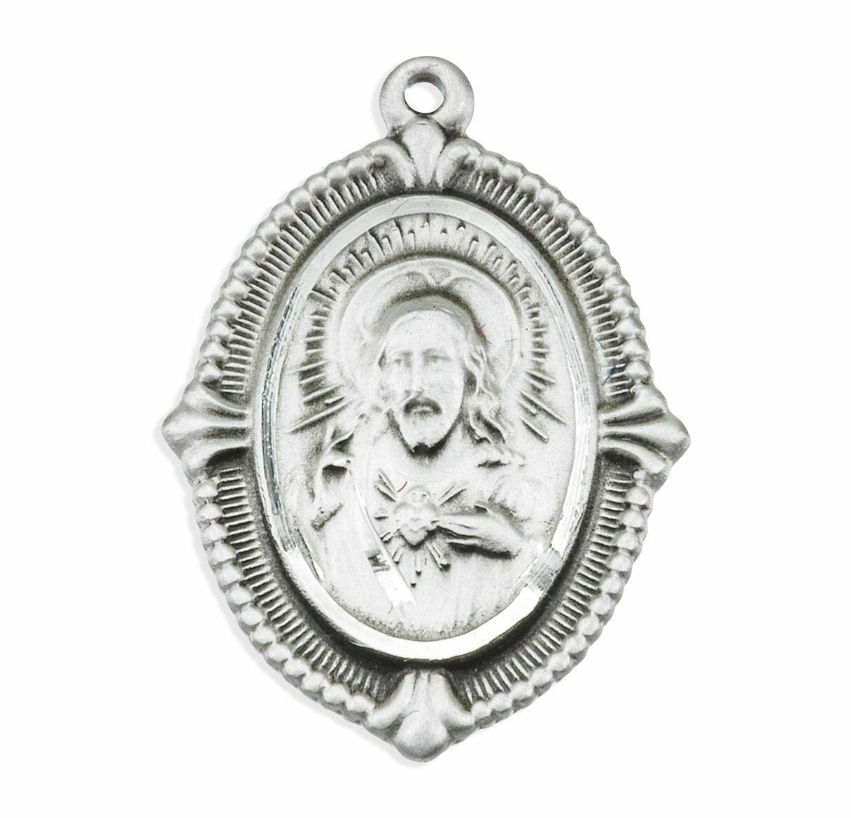 Sterling Silver Scapular Medal V97137