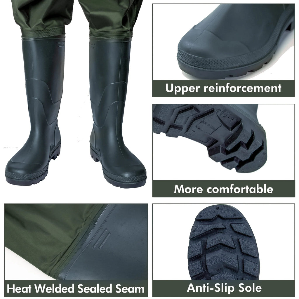 Fishing Waders with PVC Boots O375
