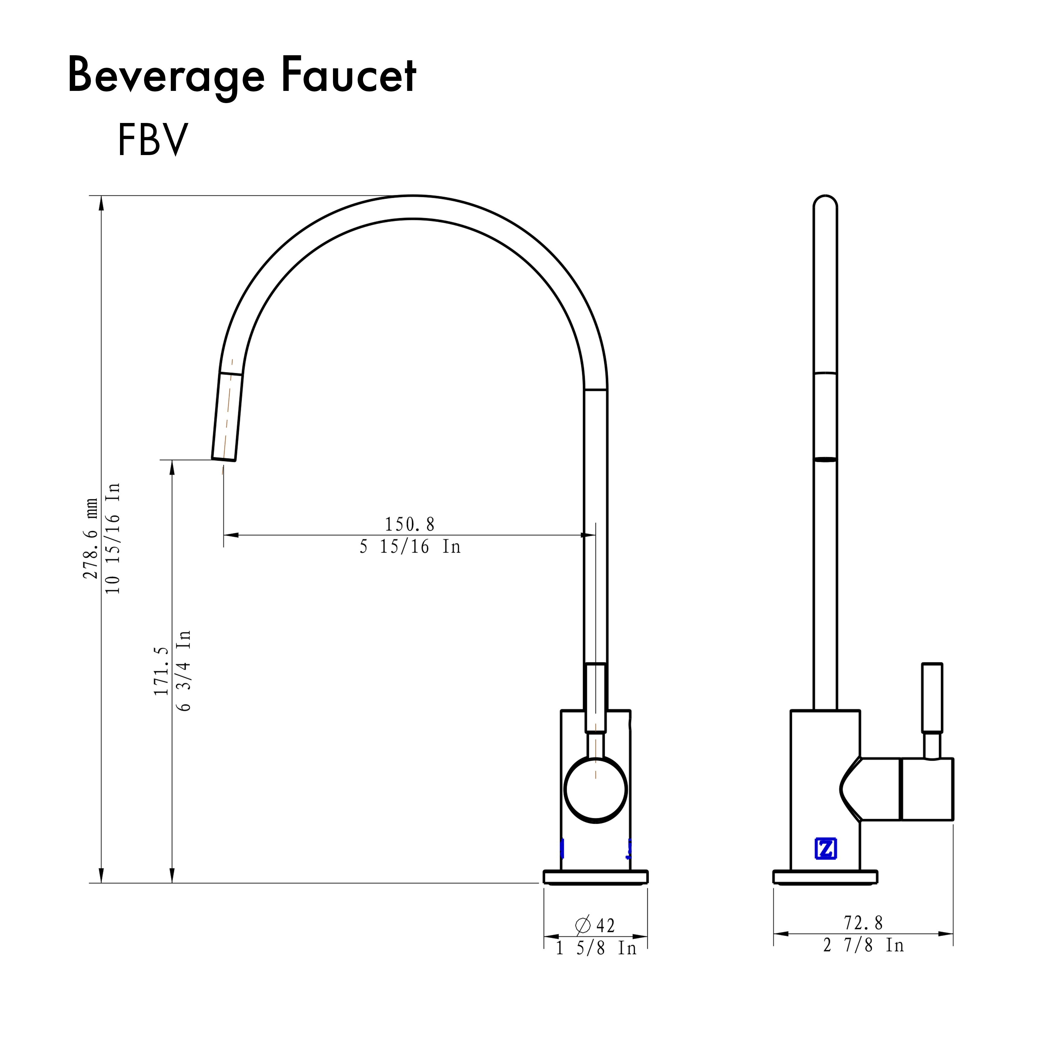 Matte Black Drink Faucet U15297
