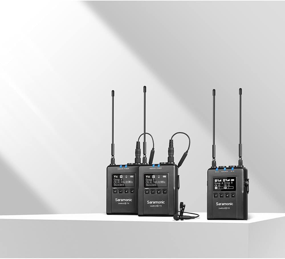 2-Person Wireless UHF Lavalier System with Dual Camera-Mount Receiver B8213