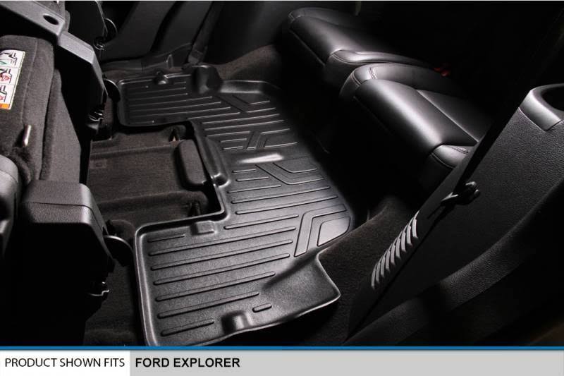 Black All-Weather Floor Mats with Extended Cargo Liner E403620