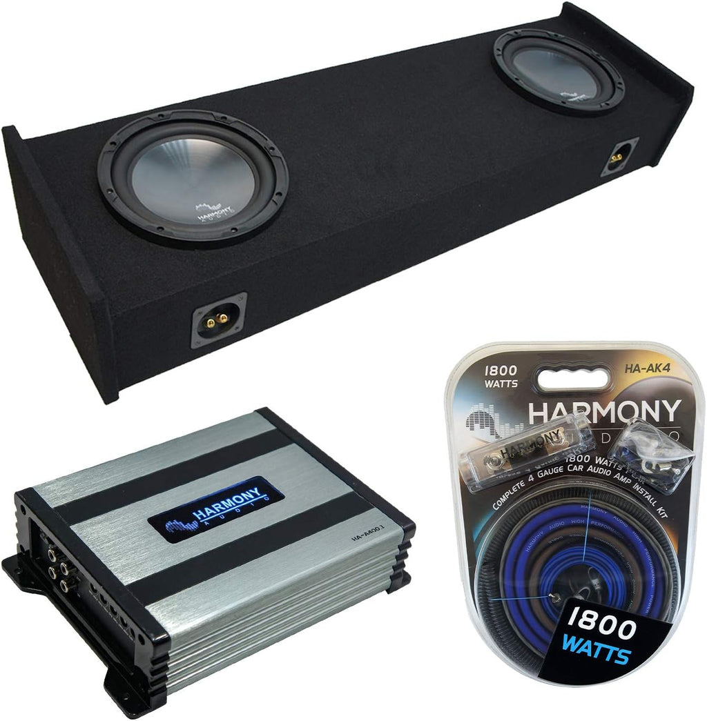 Ford F-150 Super EXT Cab Truck 1997-1999 Bundled Amplifier and Dual 10 Sub Box Enclosure Q837