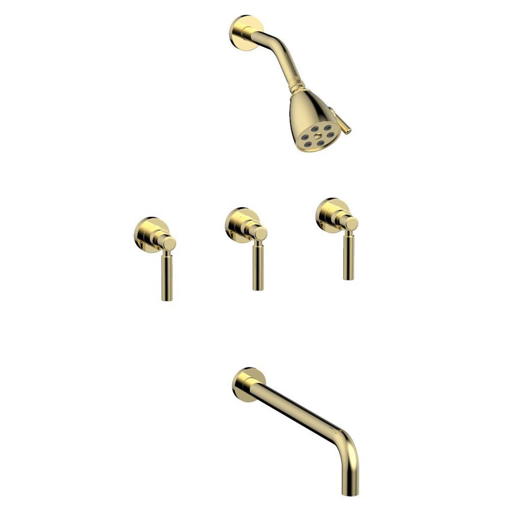 Thermostatic Tub and Shower Set in Pewter A45764