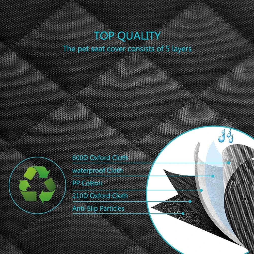 Waterproof Nonslip 600D Dog Car Seat Cover X5684