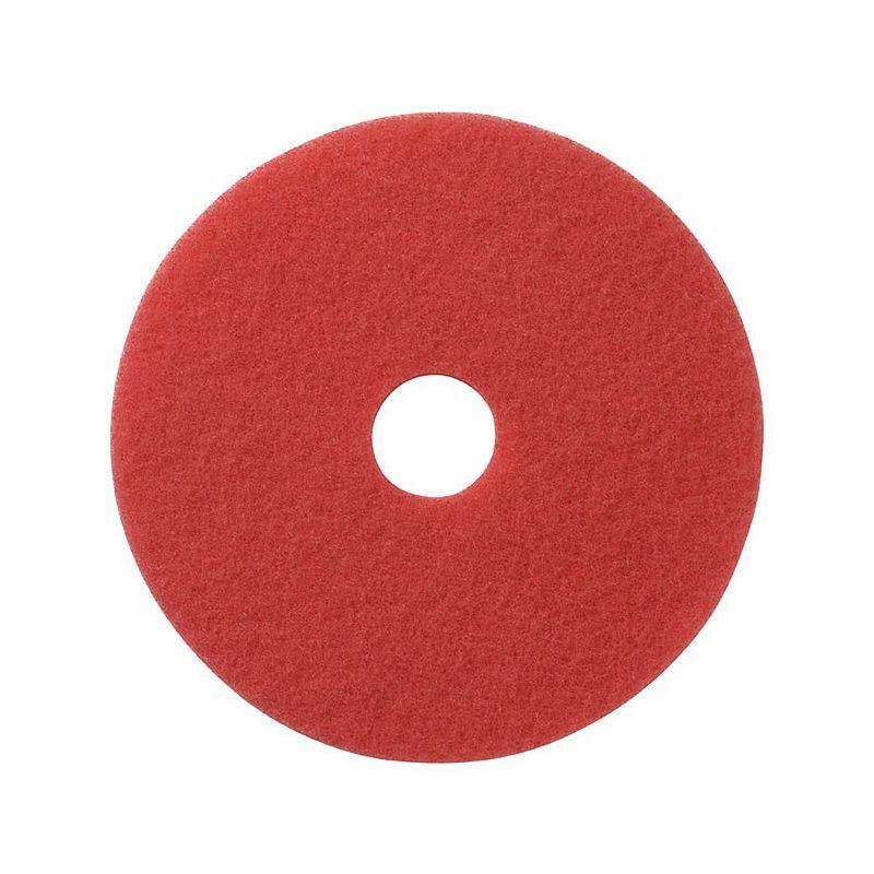 Red Buffing Floor Pad, 5/Case, Size: 20 F2424
