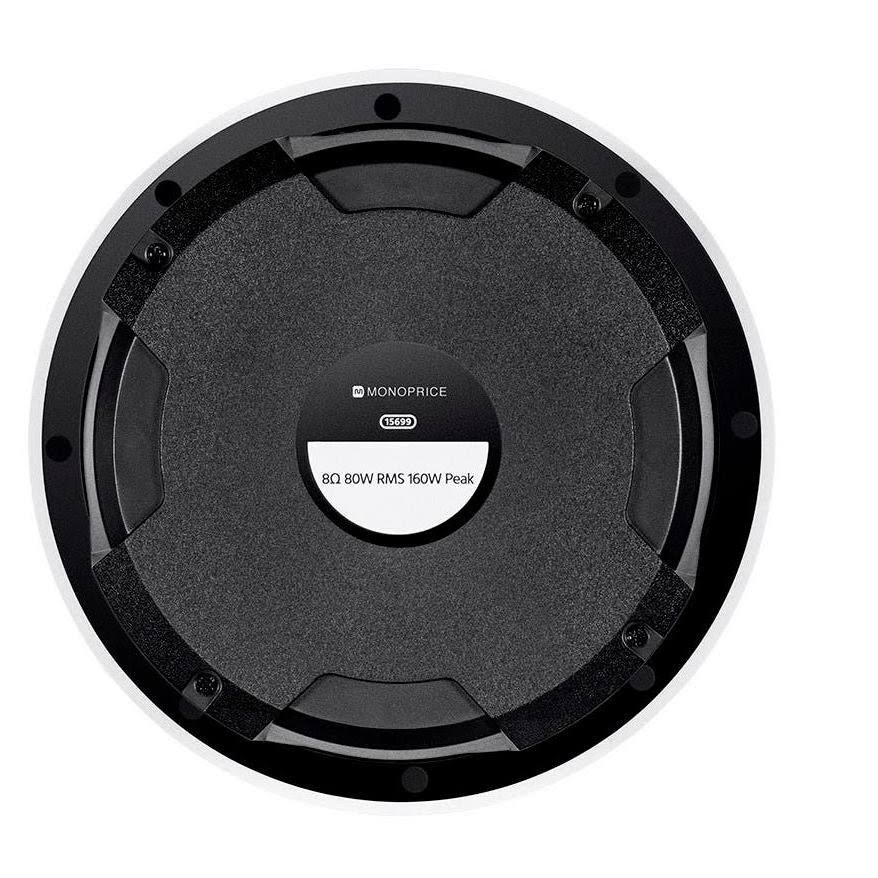 Black 8in 2-Way Fiber Ceiling Speakers (Pair) D254